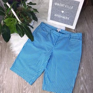 Laundry By Shelli Segal Blue & White Size 8 Shorts